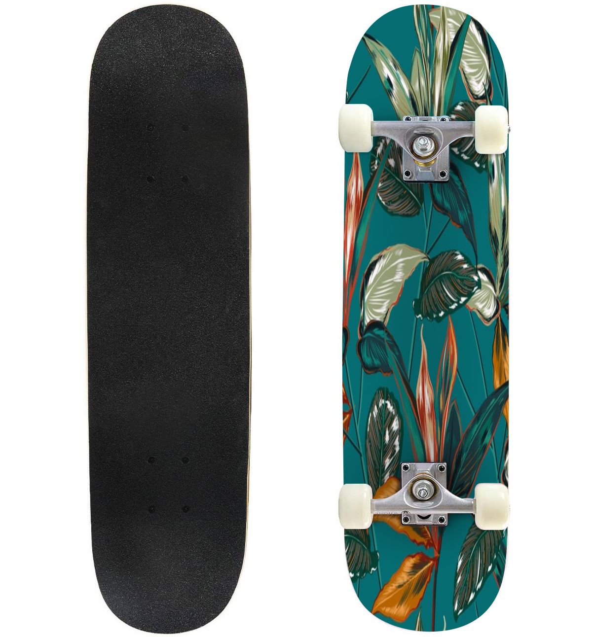 Skateboard Complet 8.125 X 31.66 Pouces - Planche En érable, Grip Antidérapant - Prêt à Rouler Pour Débutants Et Confirmés