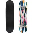 thumbnail image 1 of Skateboards for Beginners drawn floral abstract print Creative collage seamless Fashionable for 31"x8" Maple Double Kick Concave Boards Complete Skateboards Outdoor for Adults family friends Gifts, 1 of 5