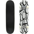 thumbnail image 1 of Skateboards alphabet seamless pattern Maple Double Kick Standard Skateboard Pro Complete Outdoor for Beginners Adult Gift 31"x8", 1 of 3