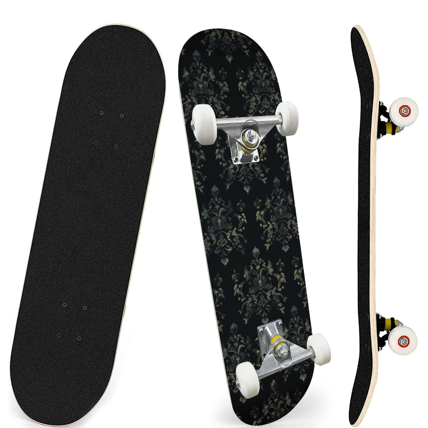 Skateboards for Beginners seamless bitmap 7 Layer Maple Wood Double ...