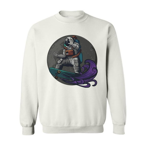 Skater Astronaut. Sweatshirt Men -Image by Shutterstock, Male Small