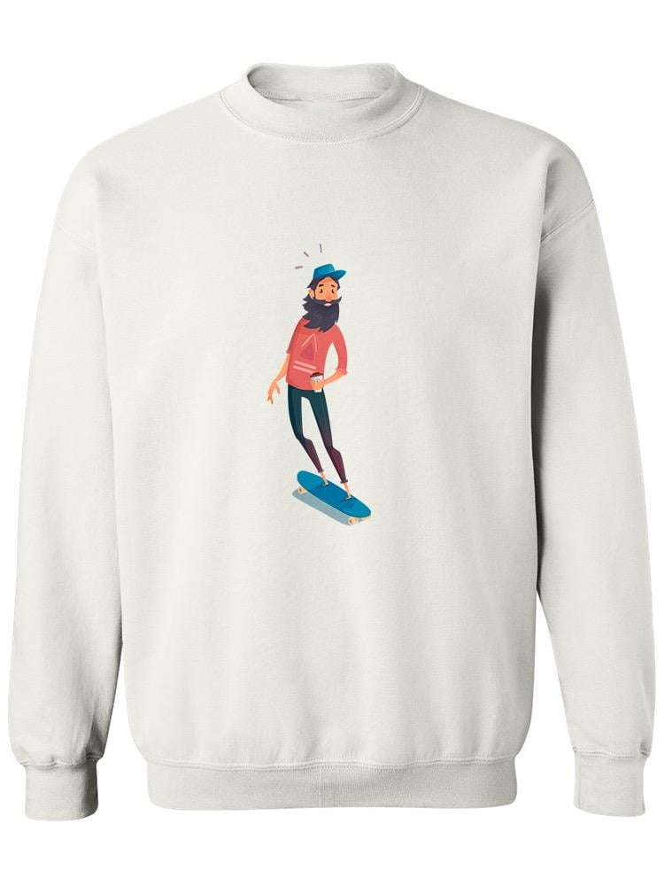 Skater Boy Sweatshirt Men Image by Shutterstock Male 3X Large