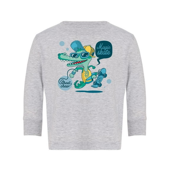 Skater Crocodile Long Sleeve Toddler -Image by Shutterstock,  5 Toddler