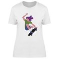 thumbnail image 1 of Skater Girl T-Shirt Women -Image by Shutterstock, Female 3X-Large, 1 of 2