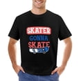 thumbnail image 1 of Skater Gonna Skate Men’s T-Shirt 100% Cotton Casual Short Sleeve Tops Gift Tee Black L, 1 of 5