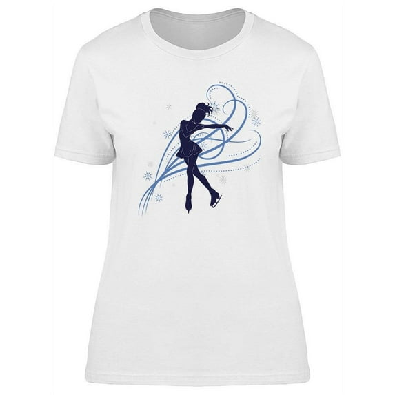 Skater In Blue Pattern T-Shirt Women -Image by Shutterstock, Female XX-Large