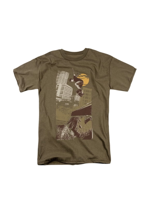 Skater On A Half Pipe Cool Graphic Adult T-Shirt Tee