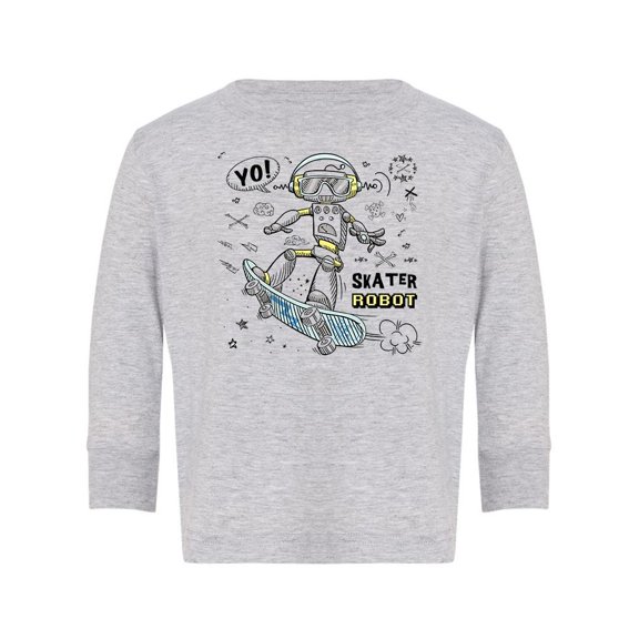 Skater Robot Long Sleeve Toddler -Image by Shutterstock,  2 Toddler