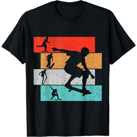 Skater Skateboarder Retro Skateboard Boys Youth T-Shirt