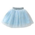 thumbnail image 1 of Skater Skirts for Girls Black Shiny Tutus Skirt for Toddle Girls , Summer Mesh Puffy Skirt,Kids Princess Ballets Dance Tulles Dress Skirts Girls Ballets Tutus Skirt Blue 2Y, 1 of 6