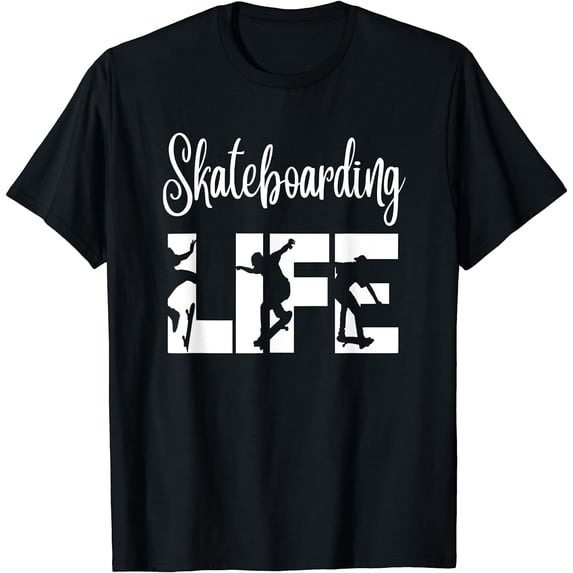 Skaters Having Fun Pro Skateboarding life Gift for Teen Boys T-Shirt