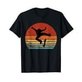 thumbnail image 1 of Skaters Having Fun Retro Sunset Skateboard Gift Teen Skaters T-Shirt, 1 of 5