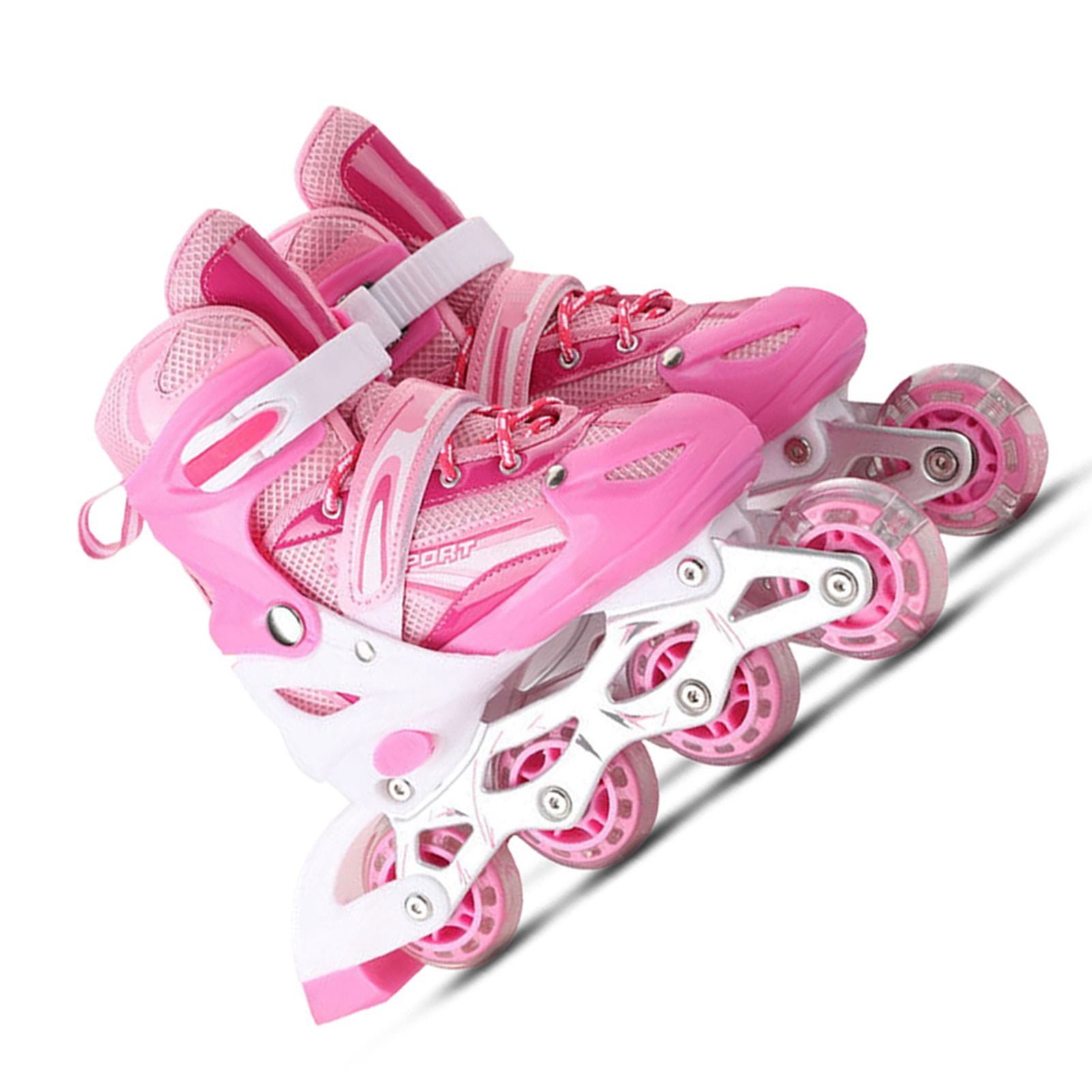 Skates Adjustable Illuminating Inline Skates With Light Up Wheels For Kids And Adults For Girls And Boys Men And Women