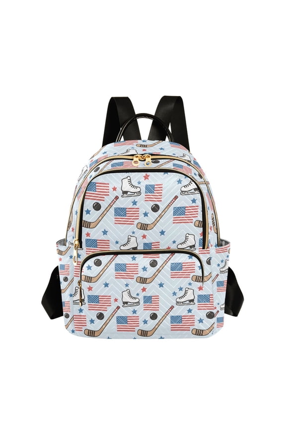 Skates Flag Fashion Backpack for Women Lightweight College Travel Casual Daypack