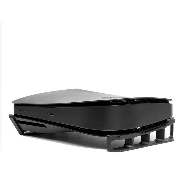 Horizontal Stand For PS5 (Black) - Stabilizing Base For PS5 Disc & Digital Edition Consoles