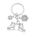 thumbnail image 1 of YEAHIBABY Silver Zinc Alloy Keychain for Key Storage Fashionable Snowflake Lightweight and Portable 3 5 Inches, 1 of 1