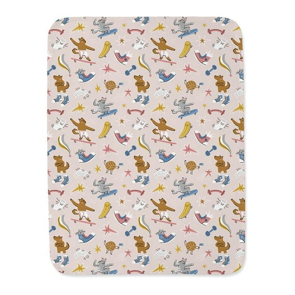 Skating Animals Blanket -Image by Shutterstock,