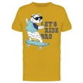 thumbnail image 1 of Skating Bear: Let's Ride Bro  T-Shirt Men -Image by Shutterstock, Male 3X-Large, 1 of 2