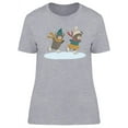 thumbnail image 1 of Skating Bears T-Shirt Women -Image by Shutterstock, Female Small, 1 of 2