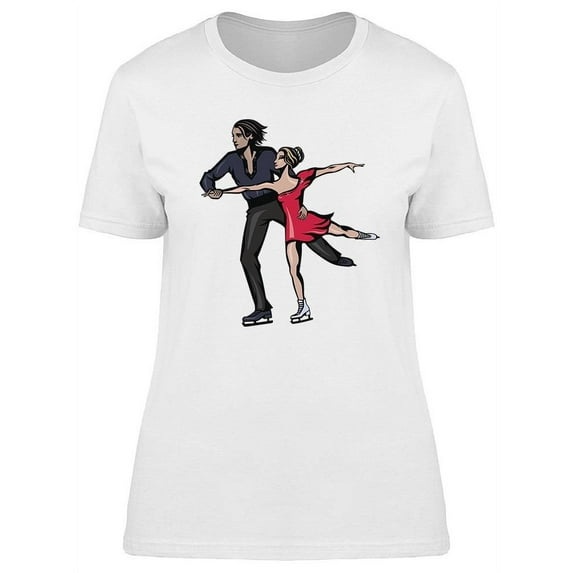 Skating Couple T-Shirt Women -Image by Shutterstock, Female Small