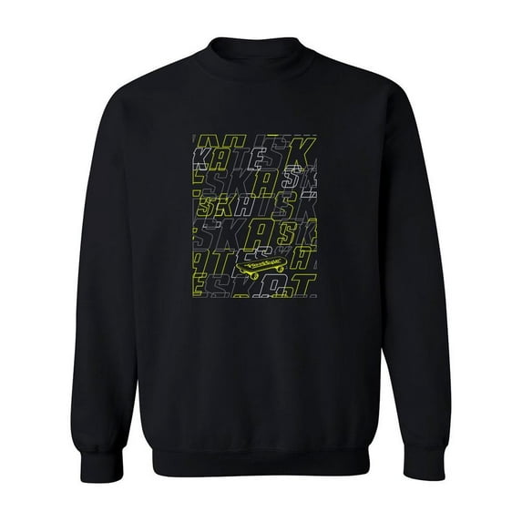 Skating Design Sweatshirt Men -Image by Shutterstock, Male Medium