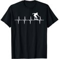 thumbnail image 1 of Skating Heartbeat Gift For Skaters & Skateboarders T-Shirt, 1 of 3