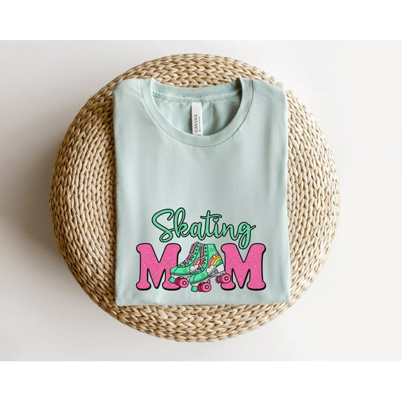 Skating Mom Shirt, Figure Skater Mom Shirt, Ice Hockey Lover Shirt, Ice Skating Shirts For Her, Birthday s For Sports Mom All Size S-5Xl