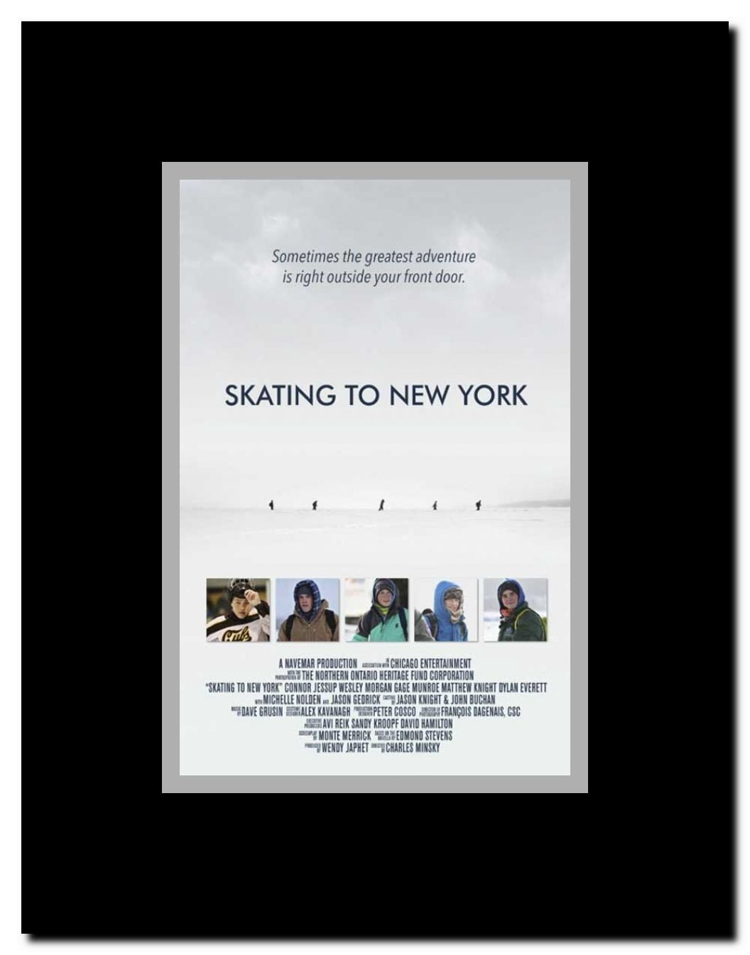 Skating to New York Framed Movie Poster