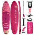 thumbnail image 1 of Skatinger 11'6×35" Super Wide Inflatable Paddle Board, Ultra Stable Stand Up Paddleboards for 450lb/3 People/Family/Big Size w/Shoulder Strap, 100L Backpack, All-Round Sup Board, US Fin, 1 of 8