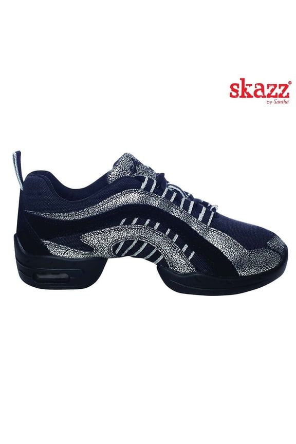 Skazz ELECTRON Air Cushion Dance Sneakers with PU Split-Sole for High-Impact Dance & Fitness