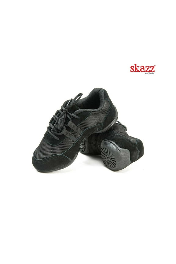 Skazz girls sneakers AIRY with Split-Sole, Black, Size E M