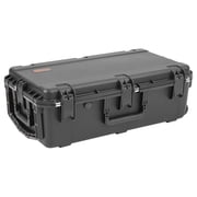 SKB iSeries 3016-10 12-Handgun Case, Black, Waterproof, High-Density Foam, Wheels, Trigger Latch System 3i-3016-10B-M