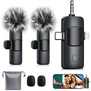 Plug & Play Mini Mic: 3 in 1 Wireless Lavalier Microphone for iPhone, Android & Camera, Professional Lapel Microphone with Noise Reduction | Real-Time Monitoring for Video Recording
