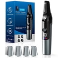 thumbnail image 1 of Arenviy Electric Body Trimmer for Men, No-Nick Pubic Hair Trimmer, Groin & Ball Shaver with 4 Combs, IPX6 Waterproof Body Groomer, Back Shaver for Men, LCD Display, LED Light & USB Rechargeable, 1 of 9