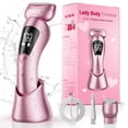 thumbnail image 1 of Skdwakiz Electric Razor for Women, 2-in-1 Womens Electric Razor, Rechargeable Cordless Bikini Trimmer Shaver, IPX7 Waterproof Wet Dry Body Pubic Hair Trimmer, Lady Shaver for Face, Underarm & Legs, 1 of 9