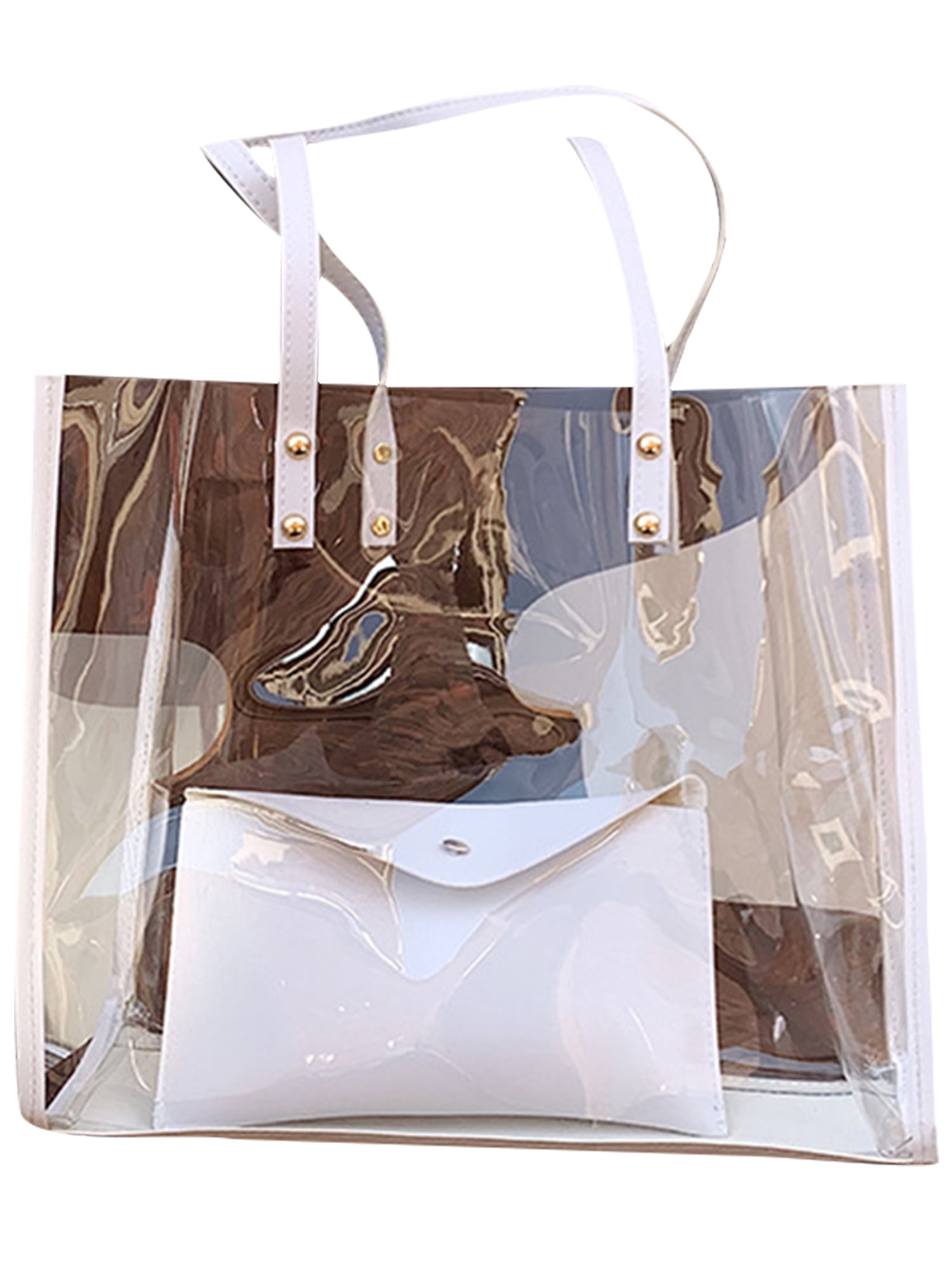 Skearow Ladies Women Classic Shopping Bags Purse Security Tote Top Handle  Fashion Shoulder Bag Designer Travel Portable White 