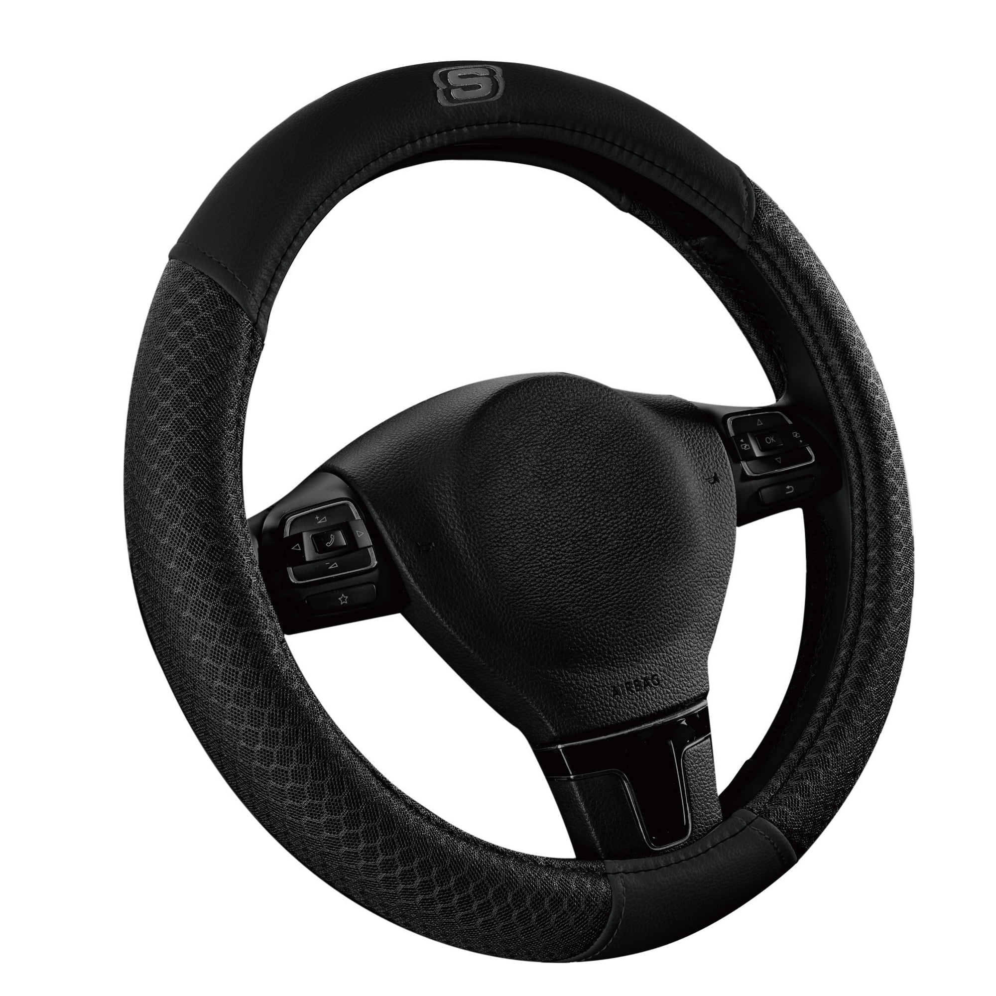 Walmart savings: Walmart Black Friday Deals 2025 - Skechers Air Cooled Memory Foam Steering Wheel Cover, Breathable Comfort Grip, Soft Leather, All-Season Fit for Cars, SUVs, and Trucks Hot Black