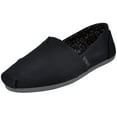 thumbnail image 1 of Skechers BOBS Women's Bobs Plush-Peace & Love Ballet Flat, Black/Charcoal, 9 M US, 1 of 5