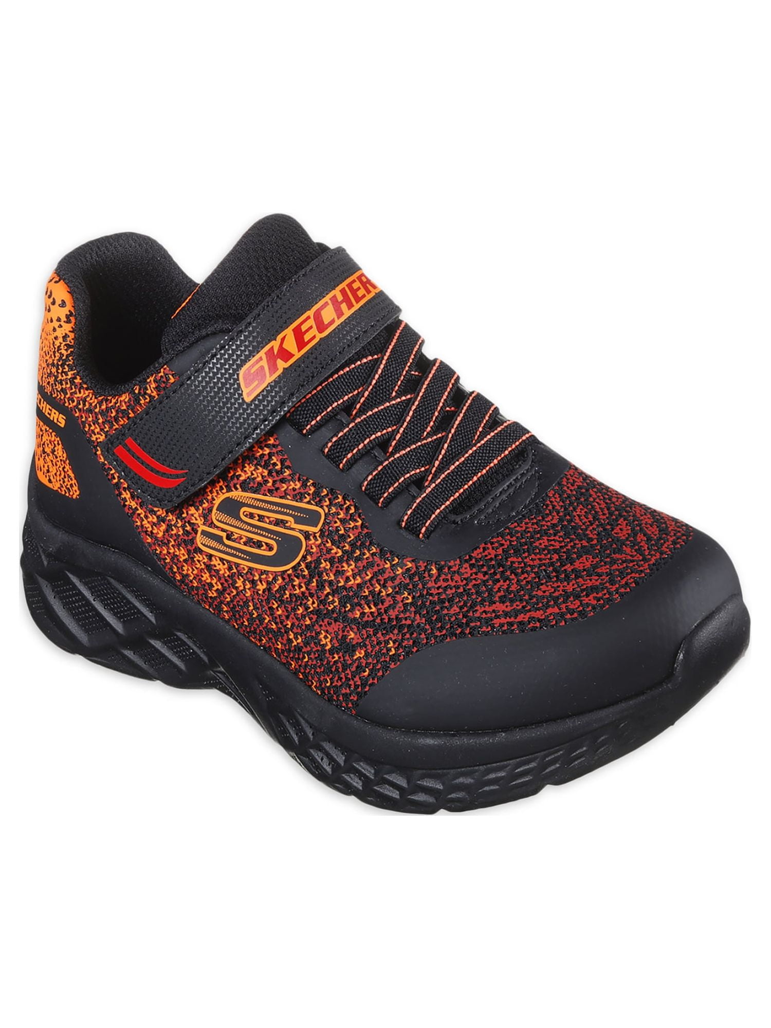 Skechers Boy's Lightweight Athletic Shoes, Closed Toe Black