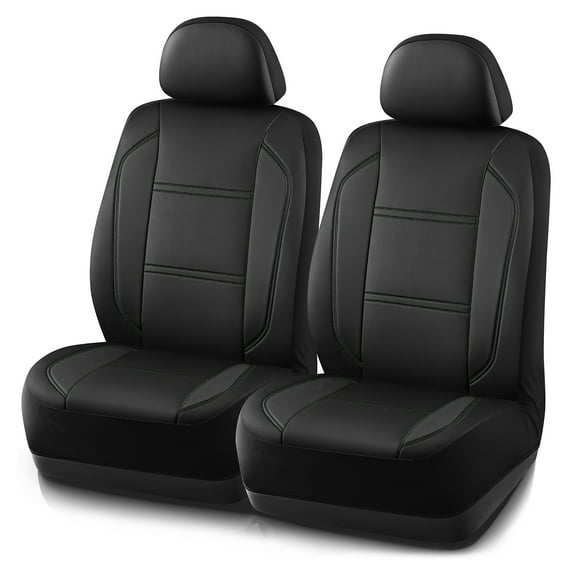 Rubbermaid Leather Car Seat,Sport-Style Car Seat Cover,Breathable,Easy to Clean,Universal Fit for Cars,Trucks and SUVs Black