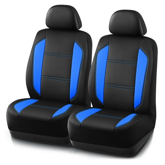 Rubbermaid Leather Car Seat,Sport-Style Car Seat Cover,Breathable,Easy to Clean,Universal Fit for Cars,Trucks and SUVs Blue