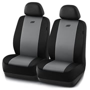 Skechers Memory Foam Fabric Car Seat Cover, Breathable, Comfortable Support, Easy Install, Stylish Design, Universal Fit for Cars and SUVs Gray