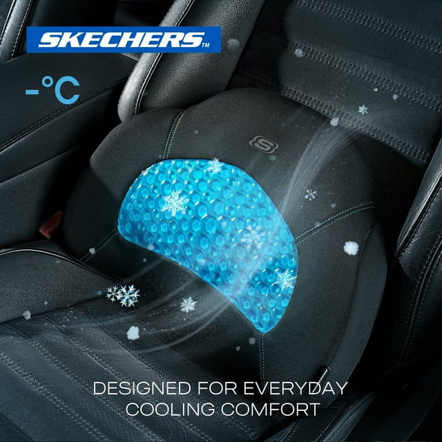 Skechers Cooling Gel Lumbar Support Pillow Memory Foam Lower Back