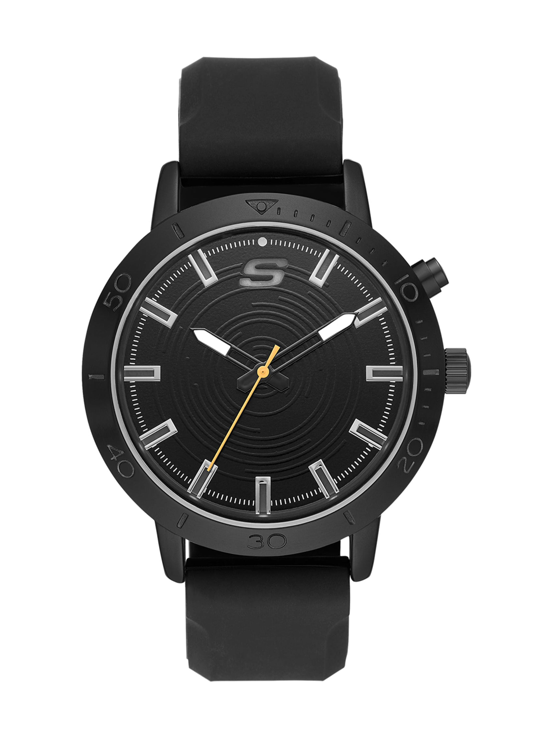 Skechers Dunfield Men's Light Up Dial Silicone Watch