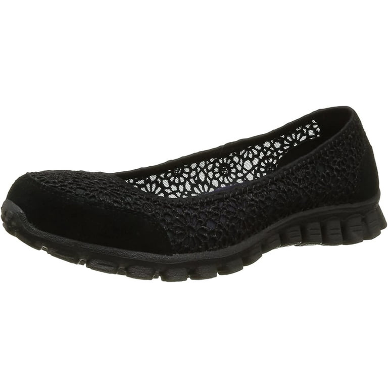 EZ Flex 2 Sweetpea Womens Slip On Flats Shoes Black 6 W US - Walmart.com
