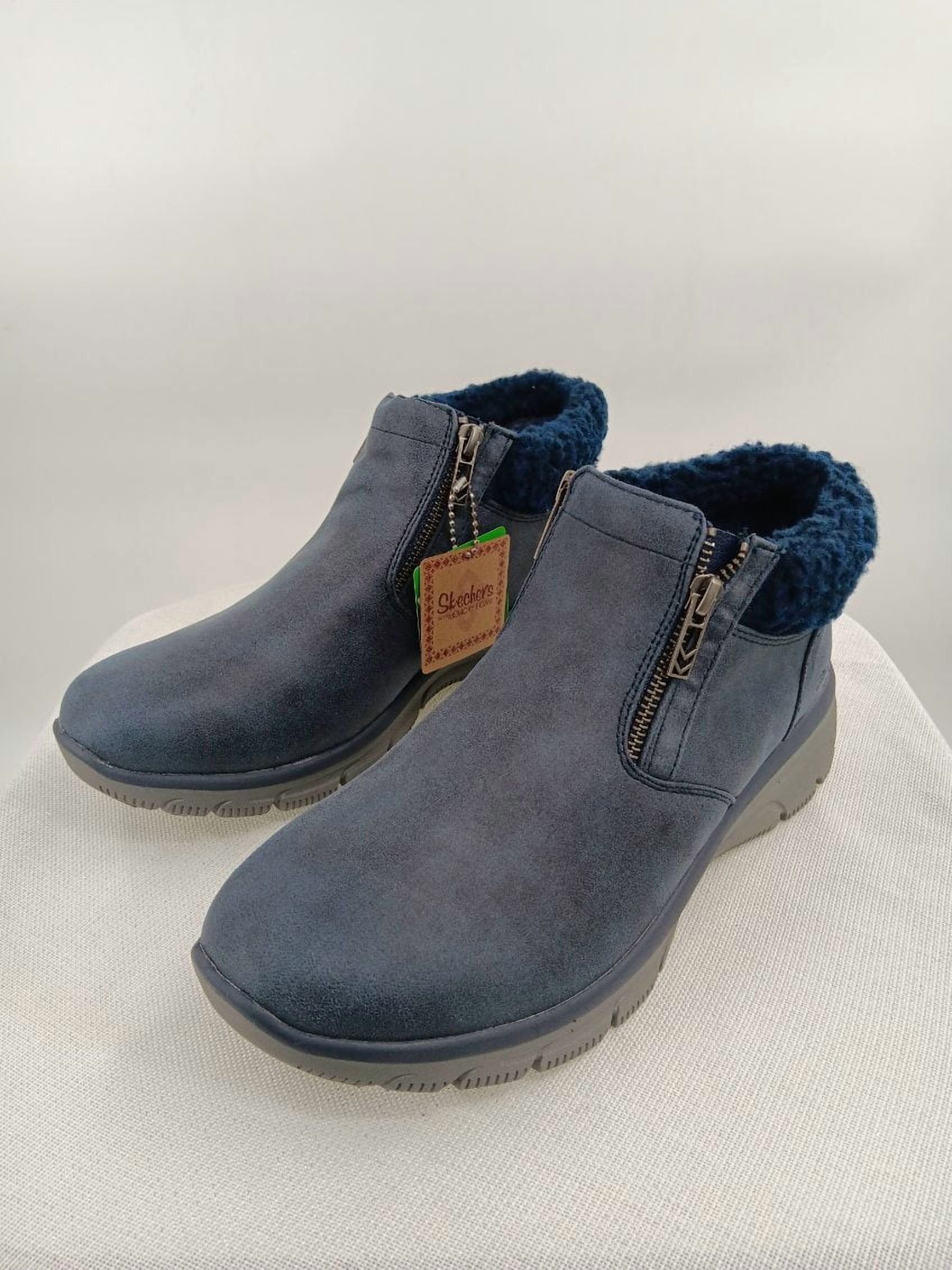 Easy Going Water Repellent Vegan Ankle Boots -Social Mode - Navy