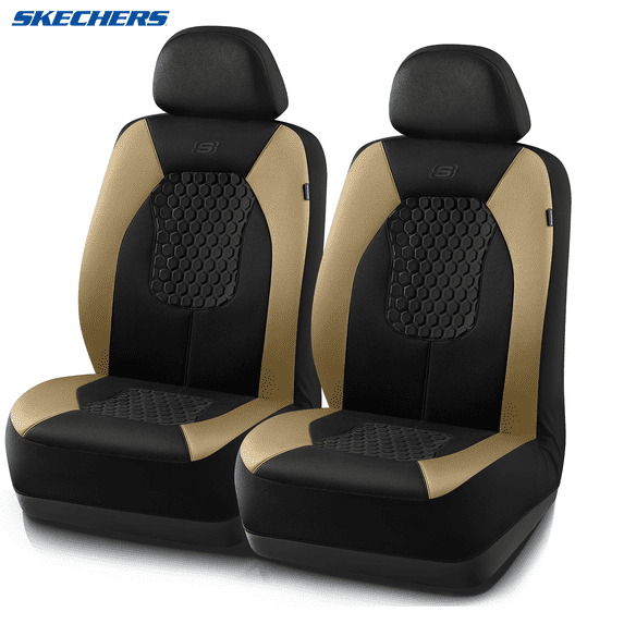 Skechers Gel Infused Car Seat Covers-Universal Fit, Beige 24MP13