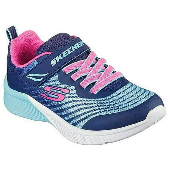 Skechers Girls Athletic Shoes Slip-On Racer Sneakers, Iridescent/Multi, Unisex Kids
