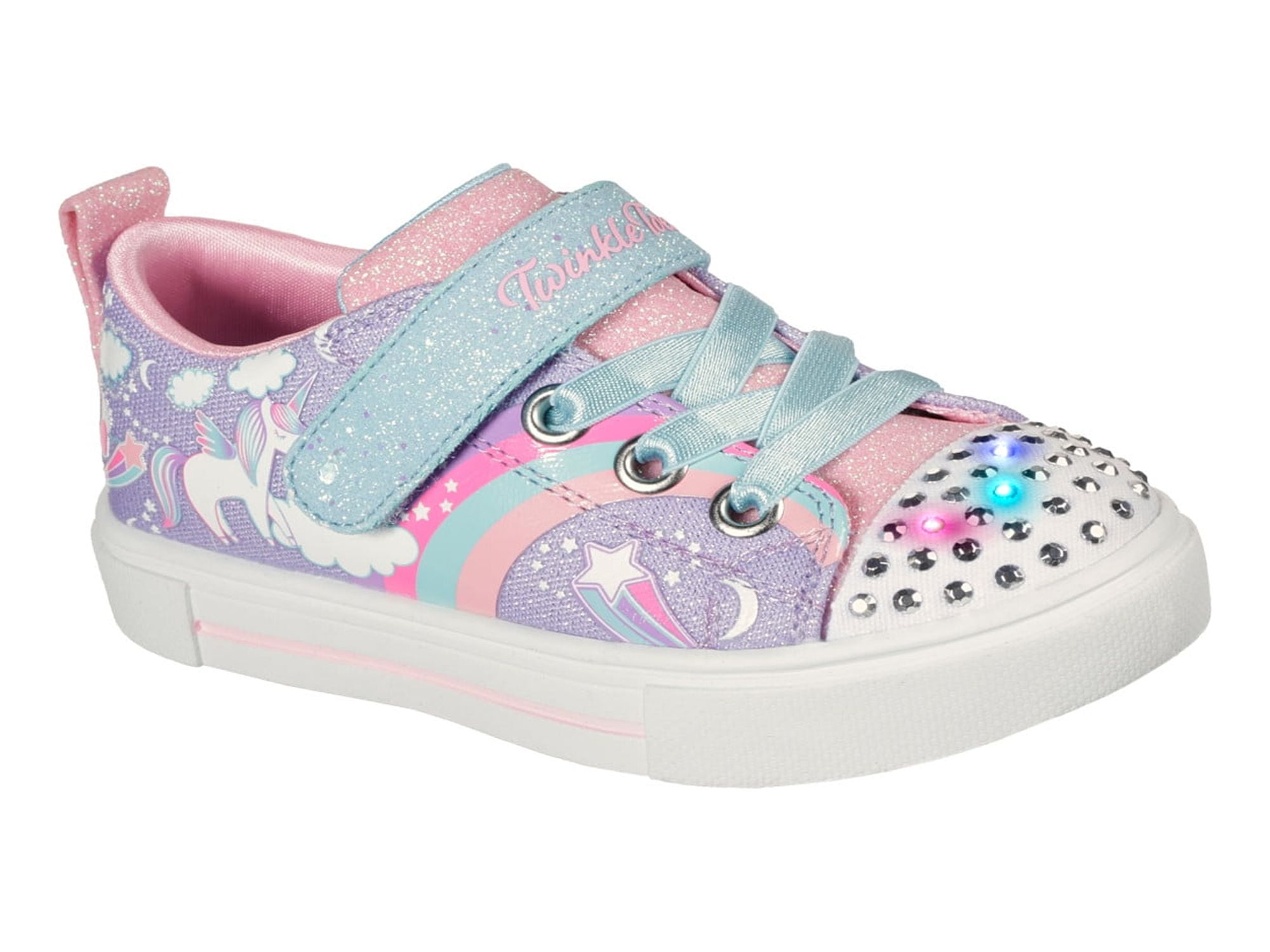 Amazon.com | Skechers Kids Girls 302209N Sneaker, Silver Multi, 5 Toddler |  Sneakers