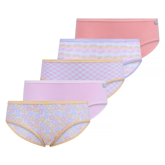 Skechers Girls Underwear 5 Pack Cotton Panties Sizes 6-14